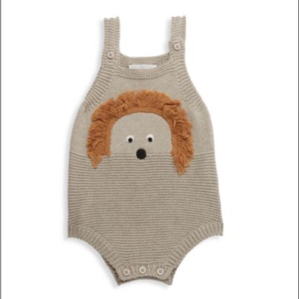 Stella McCartney Baby Intarsia Hedgehog Bodysuit